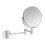 Amazon Basics Wall Mount Dressing Table Mirror-1X/5X Magnification, Round, Chrome, 15.2" L x 1.18" W 1