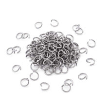 Pandahall 1000Pcs Stainless Steel Open Jump Rings 10mm Round 1.4mm Thick Metal Round Unsoldered Ring Connectors for Chainmail Jewe