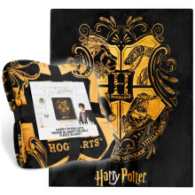 Harry Potter Gifts Fleece Bed Blanket Super Soft Cosy Bed Throw Hogwarts Bedroom Decor Plush Comforter 150 x 130cm for Bedroom Tra