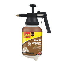 The Big Cheese Fox & Wildlife Repellent – 1 L Pressure Sprayer. Ready-to-Use Pump Action Sprayer. Humane Deterrent. Ideal for Gard