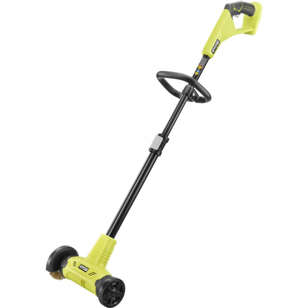 Ryobi One+ 18V Patio Cleaner With Wire Brush Edger Weed Remover (Tool Only)