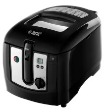 Russell Hobbs Electric Deep Fat Fryer, 3L Capacity/can Cook 1.2kg Food, Digital Timer, Large Observation Window, Non-Stick Coated