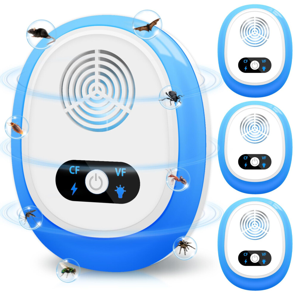 Ultrasonic Pest Repeller, 4Pcs Upgraded Powerful Mouse Repellent Plug In Pest Control, Effective Against For Mice, Rats, Spiders, 16431232