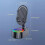(White) 5 in 1 Mobile Phone Holder Wireless Induction Audio Bluetooth Speaker Phone Holder 5