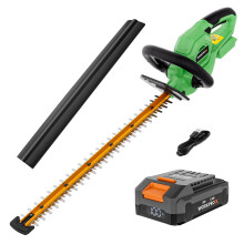 WORKPROX 20 V Cordless Hedge Trimmer, 510 mm Long Reach Battery Hedge Trimmer with Multi-directional Safety Lock, Lightweight Hedg