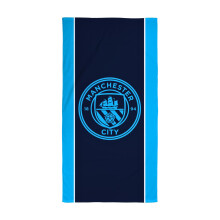 MANCHESTER CITY FC Towel | Super Soft Feel, Badge Football Club Design | Perfect The Home, Bath, Beach & Swimming Pool | One Size