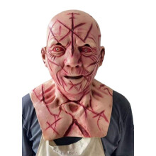 Halloween latex mask horror fright mask horror bloody 3D realistic human face