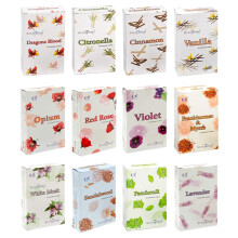 Stamford 37351 Floral Variety Set Incense Cones-12 Packs x 15 Cones, Black, One Size