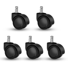 Yuechenggui Universal Size Office Chair Twin Caster Wheels, Chair Casters Replacement, for Office Chairs, Gaming Chair, Swivel Cha