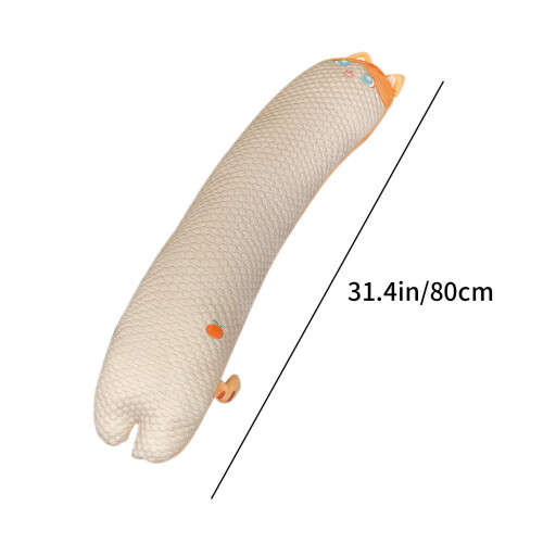 Lang bomullspute til leggen, 80 cm, for å sove og sitte 2