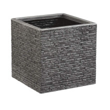 38cm Brick Effect Square Pot