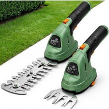 Pelle & Sol Hedge Trimmer Cordless 2in1 Grass Shear & Hedge Cutter – 7.2V 1500mAh Battery USB Charging – Compact Garden Trimmer fo
