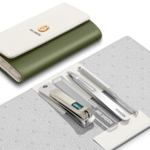 MR.GREEN Kleurige Manicure Set Praktische Pedicure Kits Nagelknippers Persoonlijke Verzorging Tools Met Mode Case (Mr-6681 Groen)