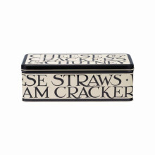 Emma Bridgewater Toast & Marmalade Cracker Storage Tin, Black and Cream, Metal Container, 24 x 8.2 x 10.2 cm