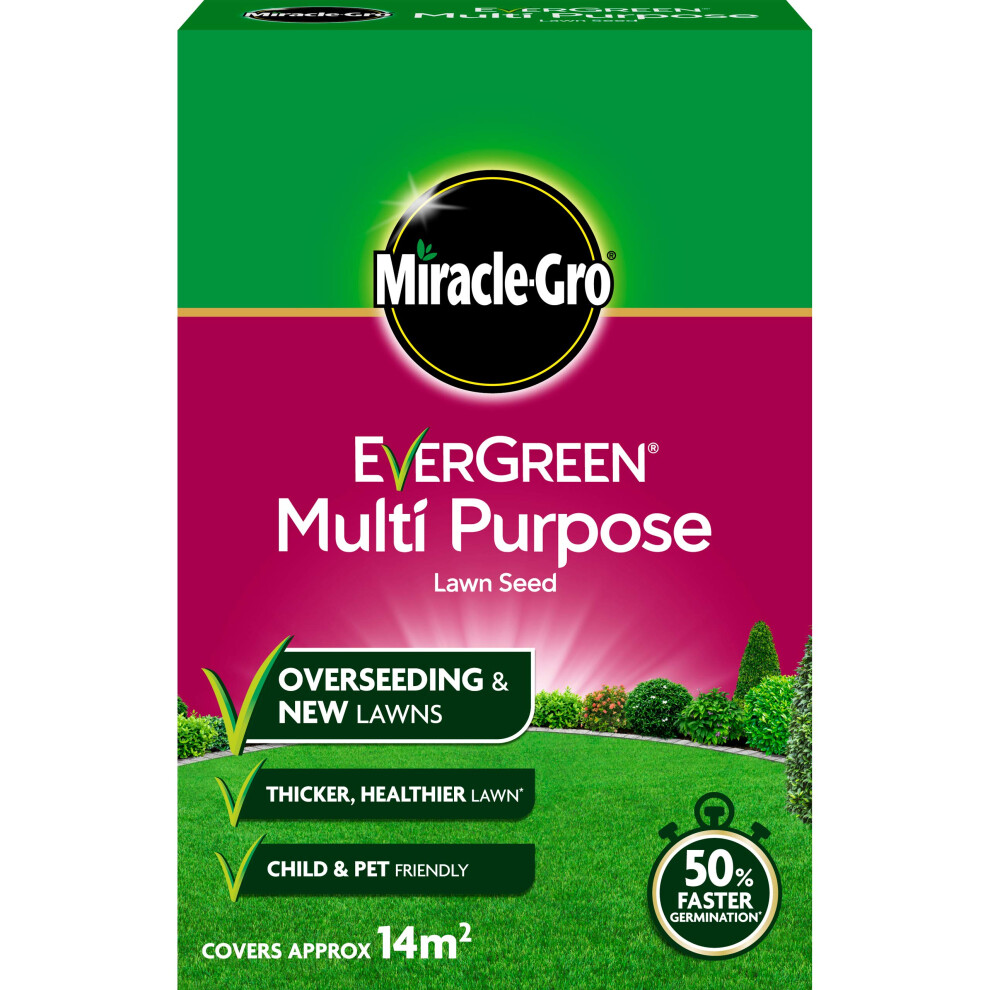 Miracle-Gro Evergreen Multi-Purpose Grass Seed 420 G - 14 M2