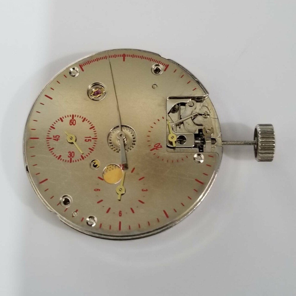 For Seagull ST1902 TY2902 Mechanical Chronograph 3 Eyes ST19 Hand-winding Movement