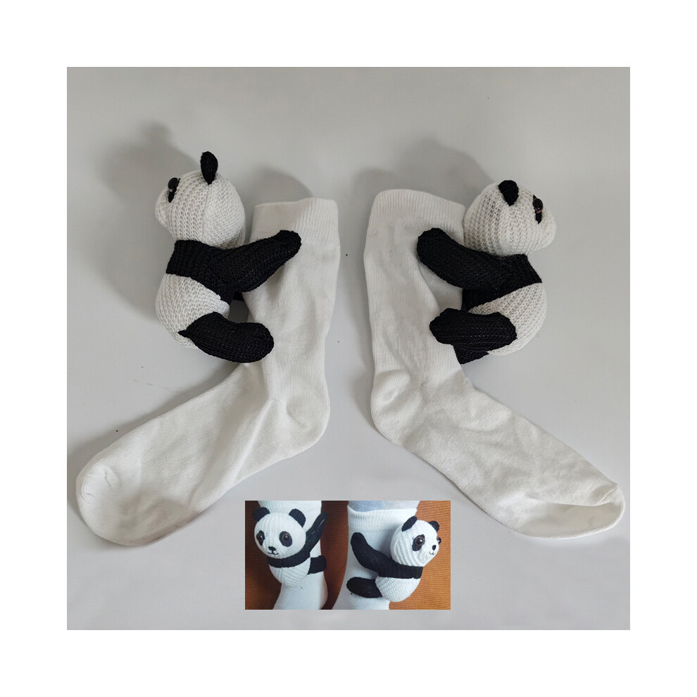 (B) 3D Floor Socks Sloth Panda Funny Socks Knit Novelty Animal Socks Christmas Gifts