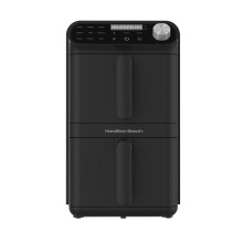 Hamilton Beach Air Fryer, 11L, Double Stack, 2460W, XXL, Space Saving Design, 9 Cooking Functions, Family Size, Non-Stick Dishwash