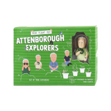 Gift Republic - Attenborough Explorers Plant Markers - These Attenborough Explorers Will Look After Your Plants, 9.5x14.5x3.5 cm,