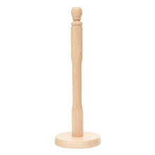 Kitchen Towel Holder Wooden Free Standing | Paper Towel Holder with Sturdy Base | Anti-Slip Wooden Towel Holder for Kitchen & Bath