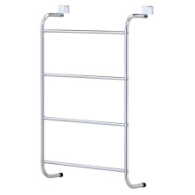 Taylor & Brown 4 Tier Chrome Over Door Clothes Airer Towel Rail Rack Hanger Bar Holder Bathroom Bath Towels Storage Organiser - W4