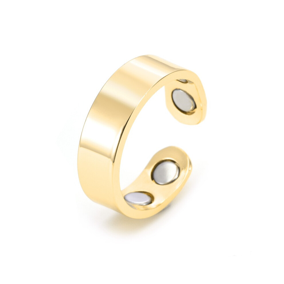Gold/Red () Copper Magnetic Open Ring For Healing Therapy Arthritis Pain Relief