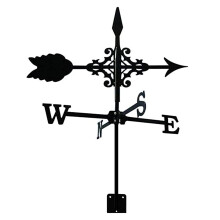 Exquisite Metal Weather Vane Ornament Metal Weathervane with Arrow Ornament, Garden Stake Weather Vane Wind Vane Professional Meas