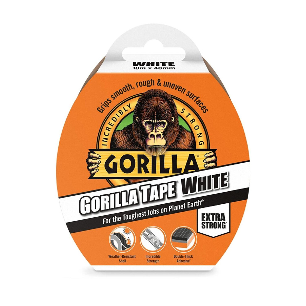 B&Q - Tape White (48mm X 10M)6 PackHeavy DutyWeather-Resistant Duct Tape For Ultimate Holding Power - Image 2