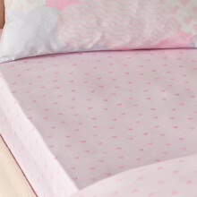 Catherine Lansfield Kids Soft as a Cloud Hearts Single Fitted Sheet Pink