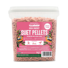 Suet To Go Berry Suet Pellets Tub 3kg - High Energy Wild Bird Food, Protein & Fat, Attracts Robins & Tits