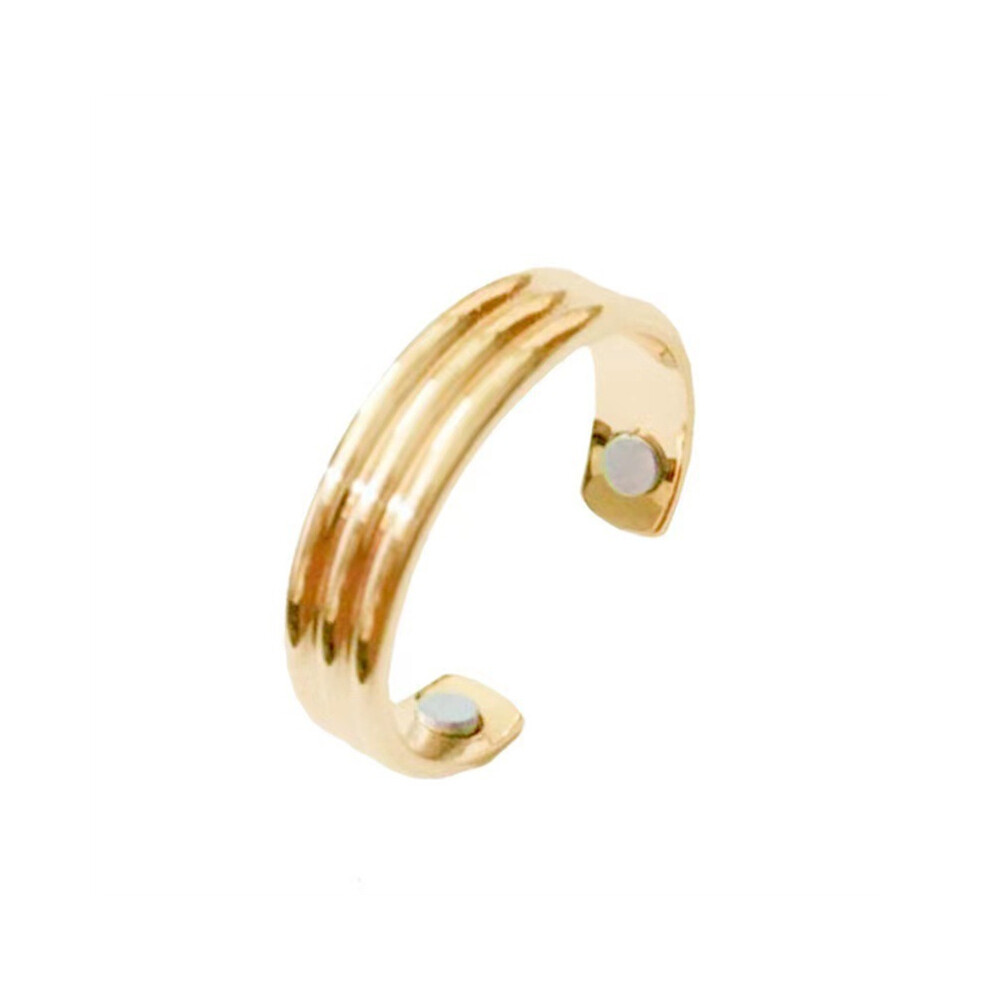 (Gold) Magnetic Open Ring for Arthritis Pain Relief & Healing Therapy