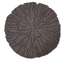 ECO GARDEN Cracked Log Recycled Rubber Stepping Stone, Earth, Pack Of 1