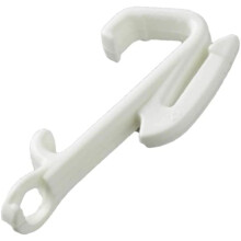 Curtain Rail Gliders Hooks in White Plastic Curtain Rail Track Gliders Fitting Decorail Pole White Hook Rail Track Runners & Loop