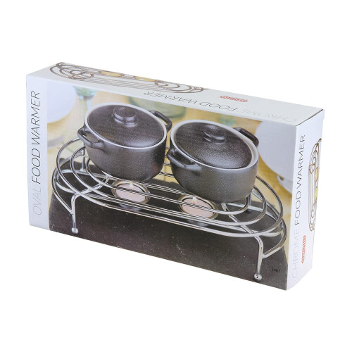 Chrome Food Warmer, Silver 1