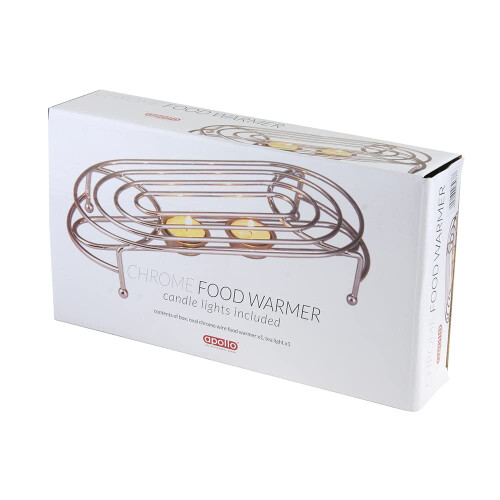 Chrome Food Warmer, Silver 2
