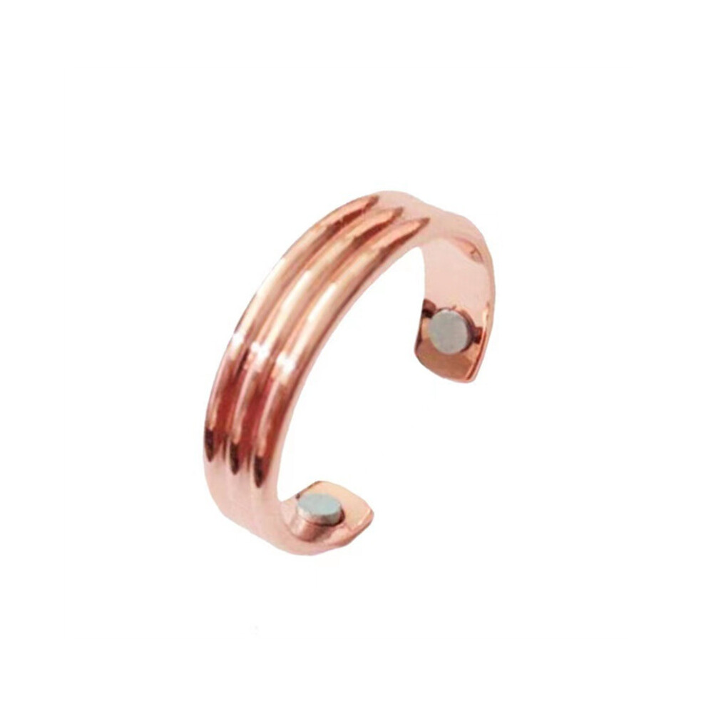 Gold (Rose ) Magnetic Health Open Ring For Magnets Arthritis Therapy Pain Relief Healing