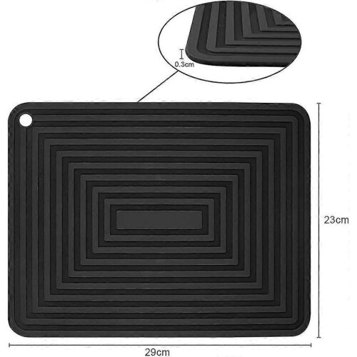 Silicone Coaster, 2PCS Anti-Slip Heat Resistant 250C Multi-Function Spoon Rest 2