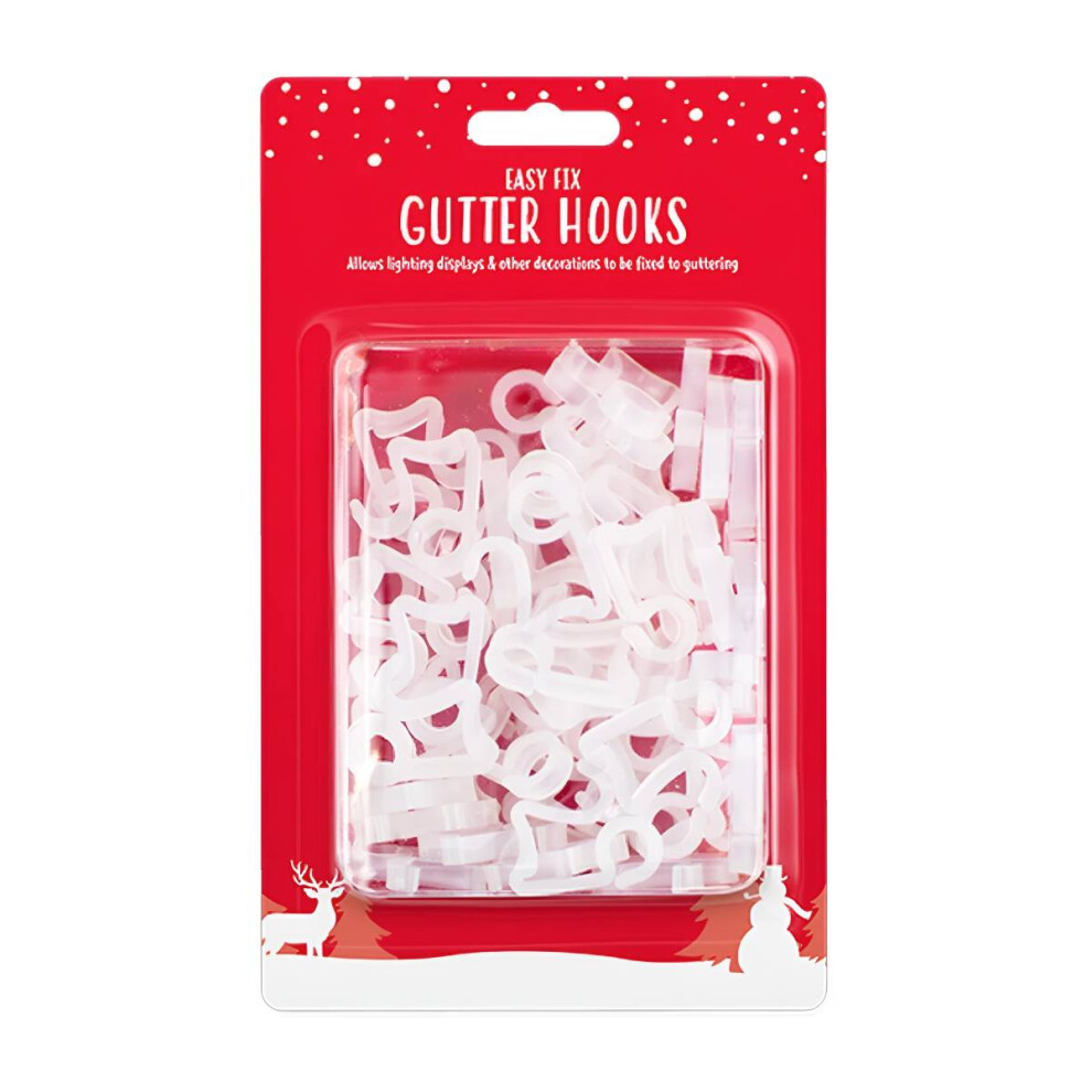 Gutter Light Hooks - Set Of 64 For Easy Christmas & Holiday Light Installation 5056660404202