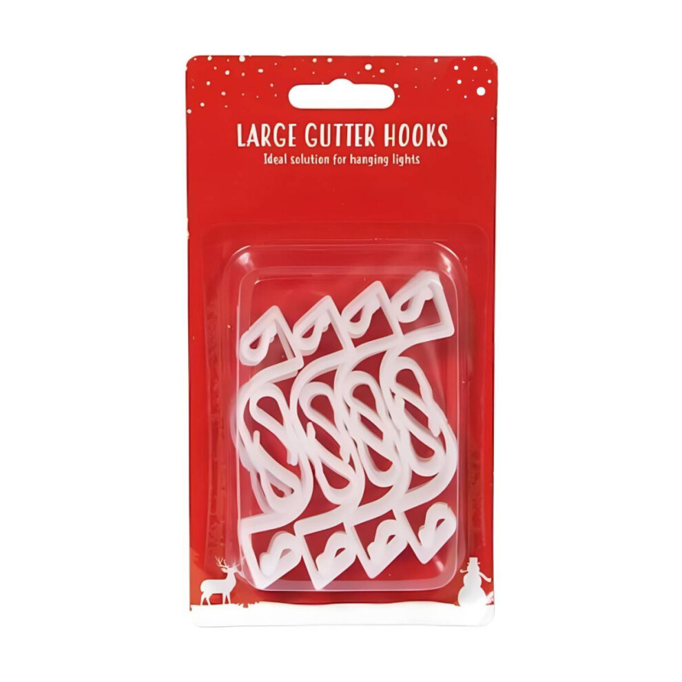 Gutter Light Hooks - Set Of 16 For Easy Christmas & Holiday Light Installation 5056660404189