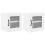 VidaXL vidaXL Dishwasher Panel Lucca 2 pcs White 40 x 31 x 40 cm 2