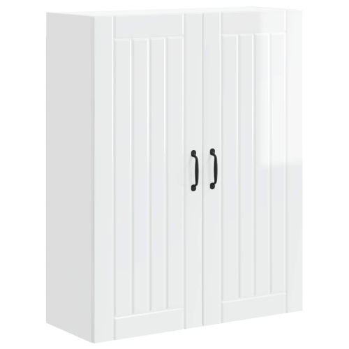 VidaXL vidaXL Dishwasher Panel Lucca High Gloss White 80 x 31 x 100 cm 1