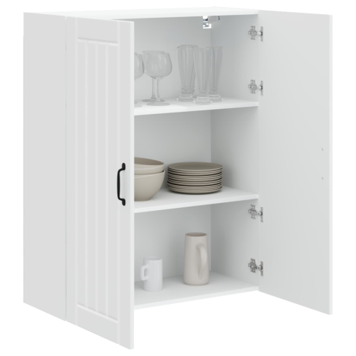 VidaXL vidaXL Dishwasher Panel Lucca High Gloss White 80 x 31 x 100 cm 2
