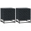 Modern Nightstand Set of 2 with Drawers Storage Side Table Black 1