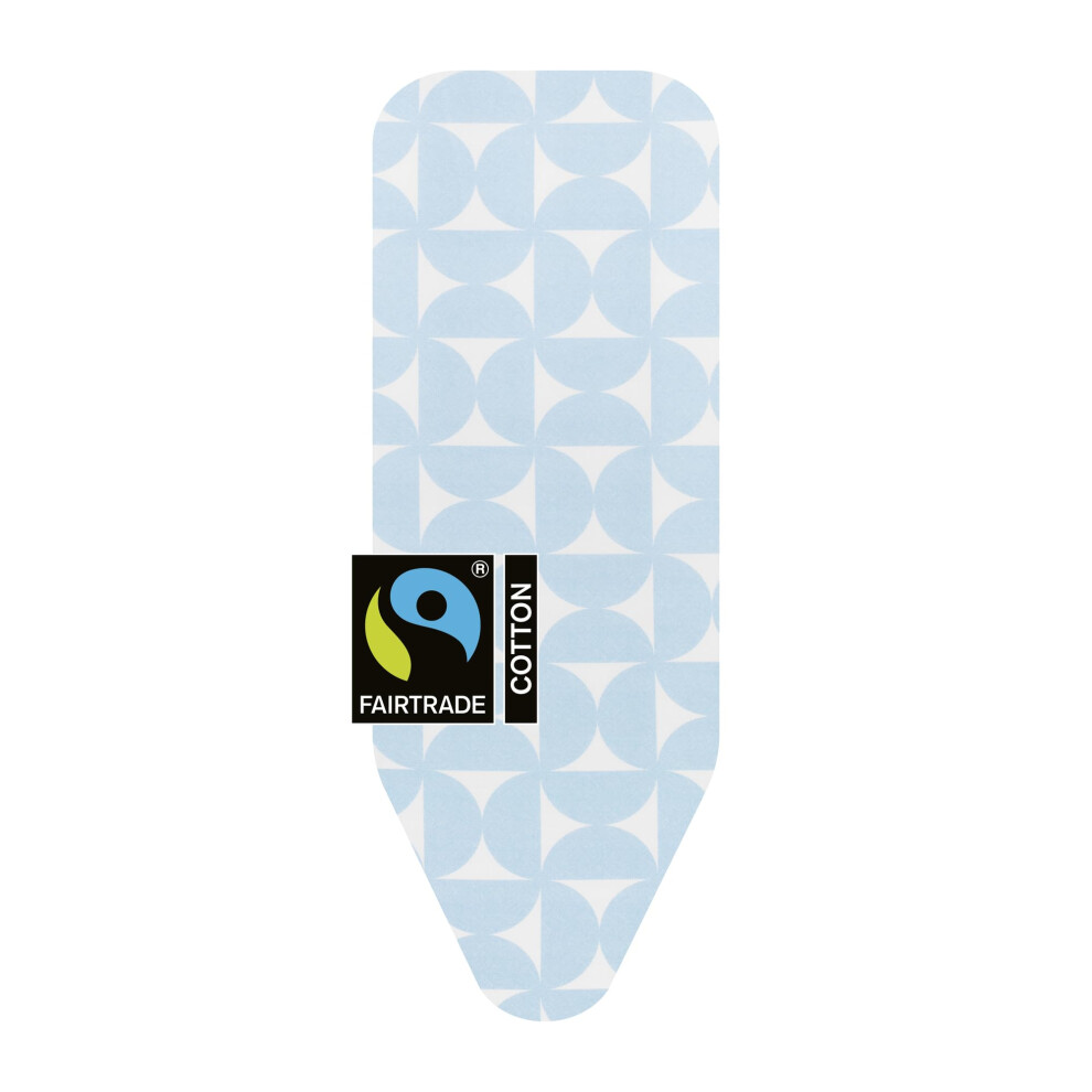 Brabantia Ironing Board Cover C 124X45 Cm – Fresh Breeze | 100% Cotton Top Layer With 2Mm Foam Padding For Size C Ironing Boards |