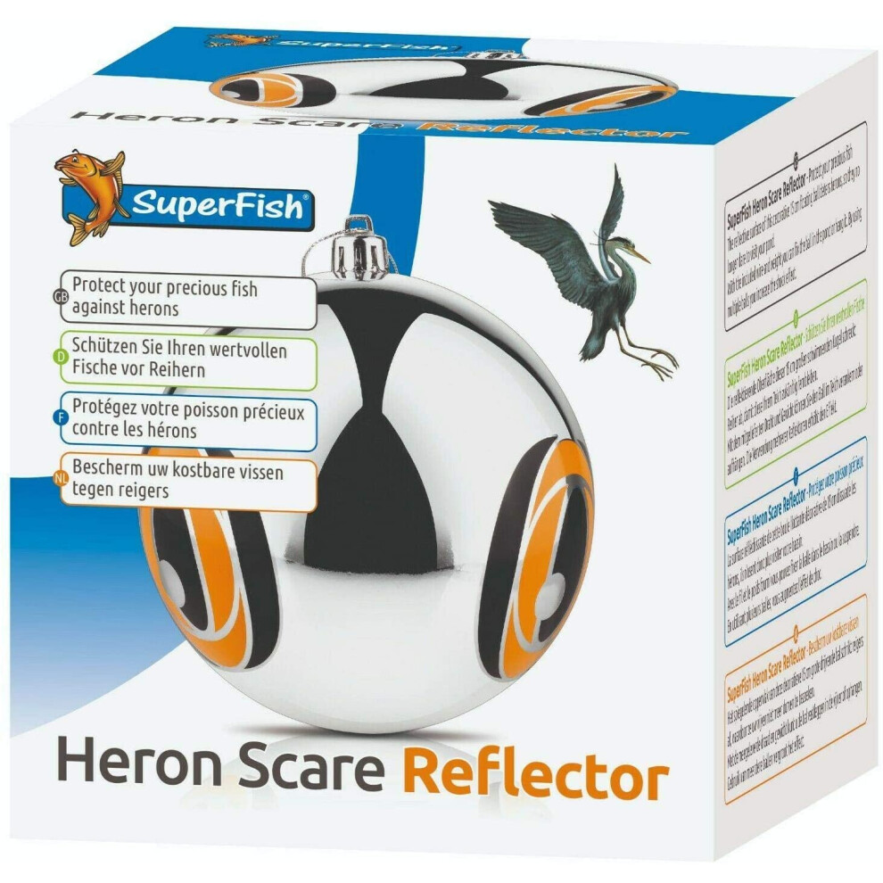 Superfish Heron Scare Reflector - Floating Eye Bird Stop Protects Pond Fish From Predetors