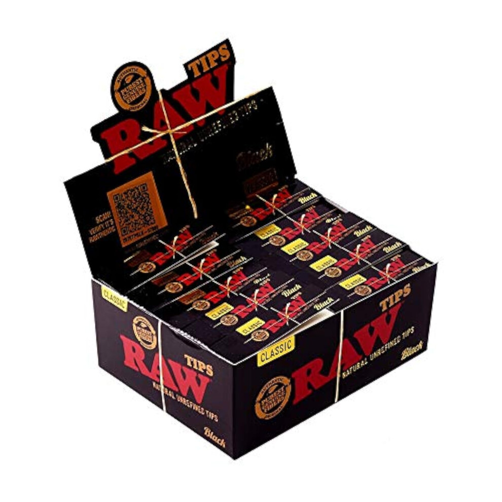 Raw 19089 Filter Tips For Screwing In, Paper, Black 31812672