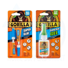 Gorilla Strong Adhesive Liquid 2 x 3g + Strong Adhesive Gel 15g - Strong, Fast-Setting Adhesive for Quick Bonding