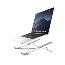 UGREEN Laptop Stand for Desk Adjustable, MacBook Stand, Portable Aluminium Laptop Riser for Desk with Carry Bag, Folding Laptop St