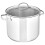 Amazon Basics Stainless Steel Stock Pot with Lid, 7.6 litre, Silver 1