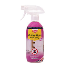 Zero In Antibacterial Clothes Moth Killer - 500 ml. Unique, Ready-To-Use Formulation Kills Clothes Moths, Larvae, and the Germs th